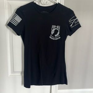 Black grunt style tee